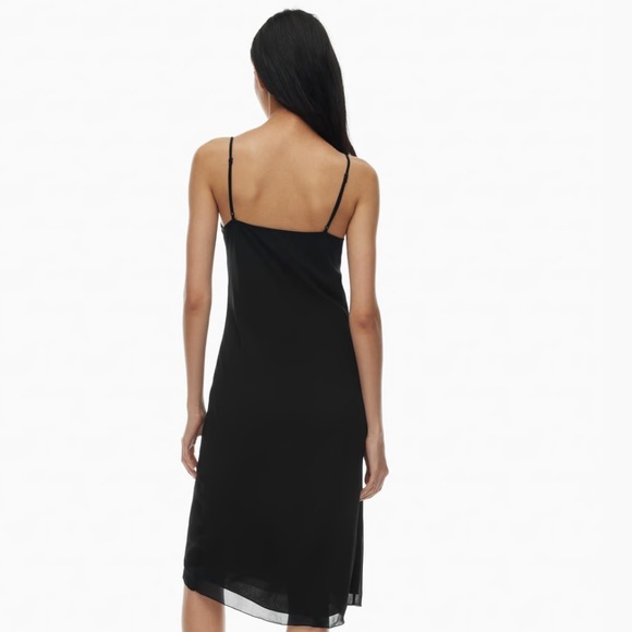 Aritzia Wilfred only slip chiffon midi dress - Picture 3 of 5